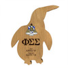 Phi Sigma Sigma Penguin Paddle Plaque