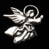Sterling Silver Angel with Halo Symbol Charm