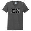 Fraternity & Sorority Lettered Gildan Softstyle V-Neck Tee