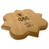 Phi Mu Quatrefoil Paddle Plaque Side