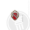 Alpha Phi Small Raised Wooden Crest