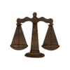 Wooden Scales of Justice Symbol