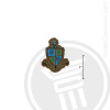 Delta Delta Delta Small Raised Wooden Crest