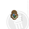 Delta Tau Delta Small Raised Wooden Crest
