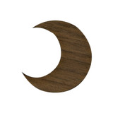 Wooden Crescent Moon Symbol