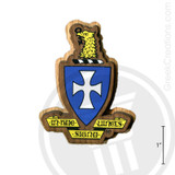 Sigma Chi Large Raised Wooden Crest