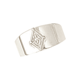 Sterling Silver Ring with Crest