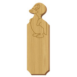 Blank Penguin Symbol Oak Plaque