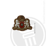 Phi Mu Small Raised Wooden Crest