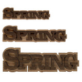 Double Layer Logo Text - Spring