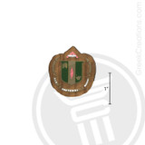 Delta Zeta Small Raised Wooden Crest