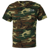 Fraternity & Sorority Embroidered Camouflage T-shirt