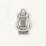Sterling Silver Lyre Symbol