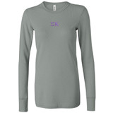 Sorority Embroidered Bella Long Sleeve Thermal T-Shirt