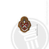 Triangle Small Raised Wooden Crest