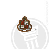 Beta Sigma Psi Small Raised Wooden Crest