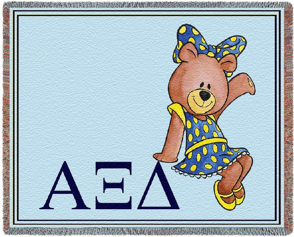 Alpha Delta Pi Tapestry/Throw by Greek Creations