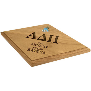 Alpha Delta Pi Paddle Plaque Side