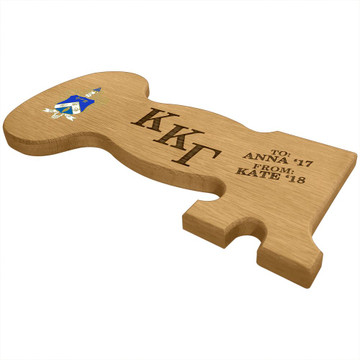 Kappa Kappa Gamma Key Paddle Plaque Side