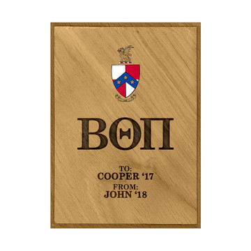 Beta Theta Pi Rectangle Paddle Plaque