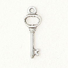 Sterling Silver Small Key Symbol