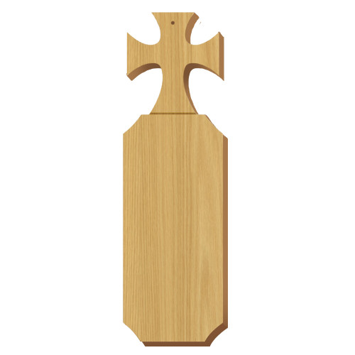 Blank Norman Cross Symbol Oak Plaque