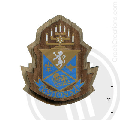 Alpha Epsilon Pi Large Raised Wooden Crest