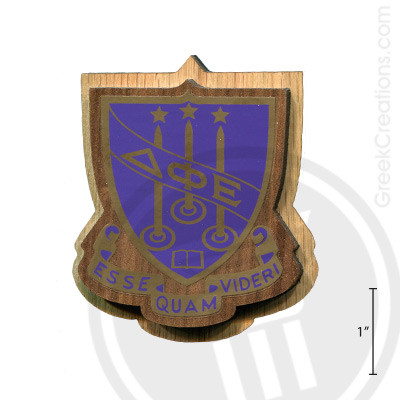 Delta Phi Epsilon Large Raised Wooden Crest