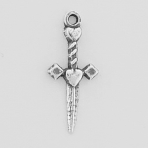 Sterling Silver Small Dagger Symbol