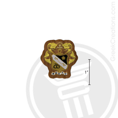 Sigma Nu Small Raised Wooden Crest