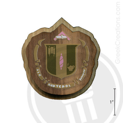 Delta Zeta Large Raised Wooden Crest