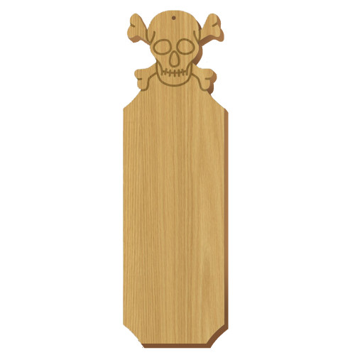 Phi Kappa Sigma Skull Oak Plaque