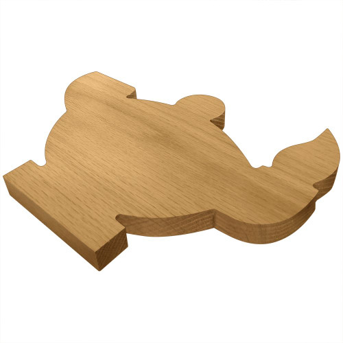 Blank Wooden Lamp Board or Plaque Side