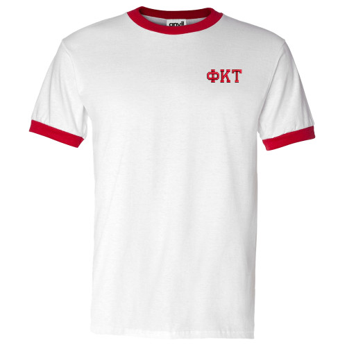 Fraternity & Sorority Embroidered Ringer T-Shirt