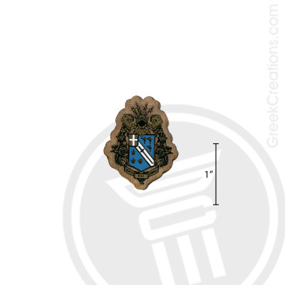 Alpha Phi Omega Small Raised Wooden Crest