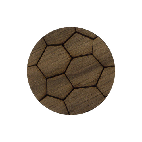 Wooden Soccer Ball Symbol