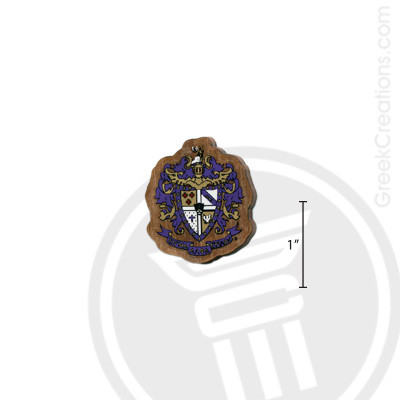 Sigma Alpha Epsilon Small Raised Wooden Crest