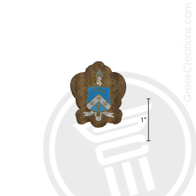 Kappa Kappa Gamma Small Raised Wooden Crest