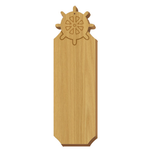 Sigma Lambda Gamma Captain's Wheel Oak Plaque