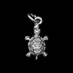 Sterling Silver Small Turtle Symbol