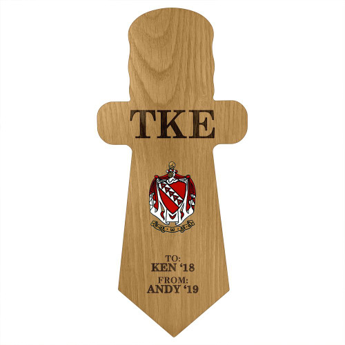 Tau Kappa Epsilon Dagger Paddle Plaque