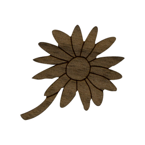 Wooden Daisy Flower Symbol