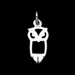 Sterling Silver Small Owl Symbol