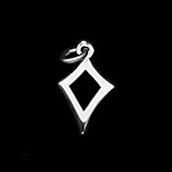 Sterling Silver Small Kite Symbol