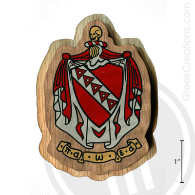 Tau Kappa Epsilon Large Raised Wooden Crest