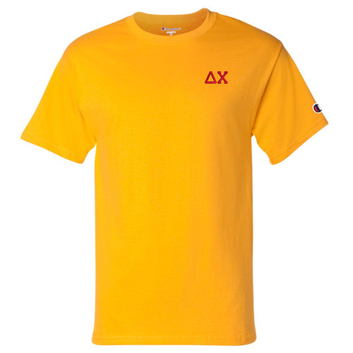 Fraternity & Sorority Embroidered Champion Short Sleeve T-Shirt