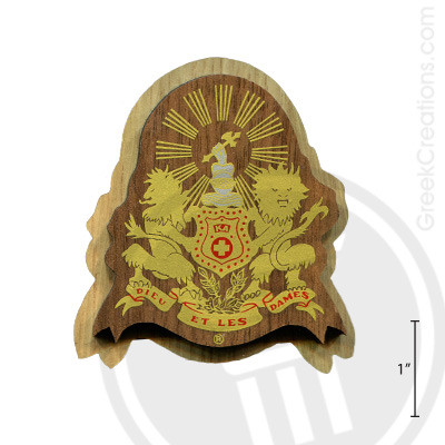 Kappa Alpha Large Raised Wooden Crest