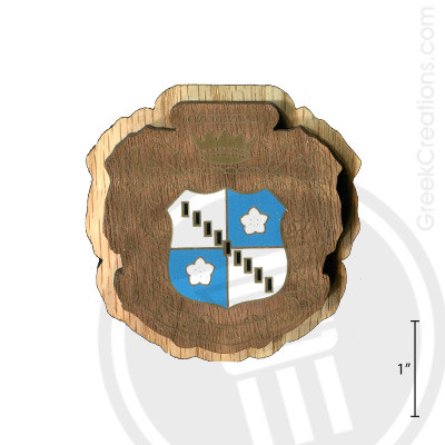 Zeta Tau Alpha Large Raised Wooden Crest