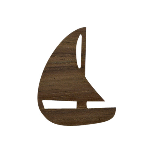 Wooden Sailboat Symbol