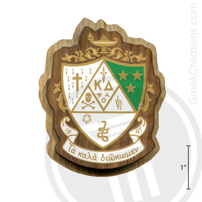 Kappa Delta Large Raised Wooden Crest